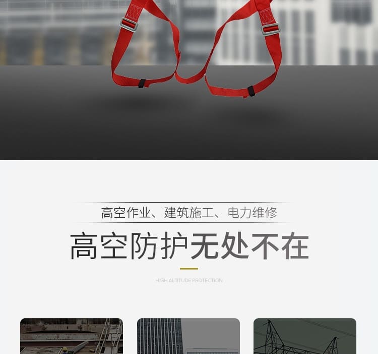 霍尼韦尔（Honeywell） DLC1 DL 单挂点集成式全身安全带 （配2米缓冲系绳、1个脚手架挂钩）